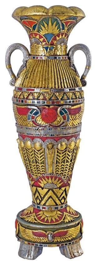 Temple Of Luxor Grand Scale Egyptian Urn Traditional Decorative