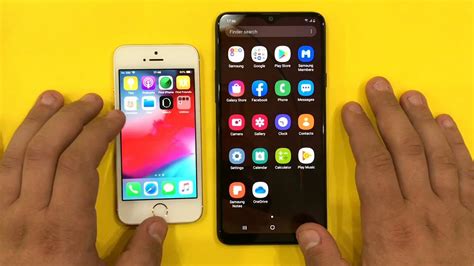 IPhone SE Vs Samsung Galaxy A20s YouTube