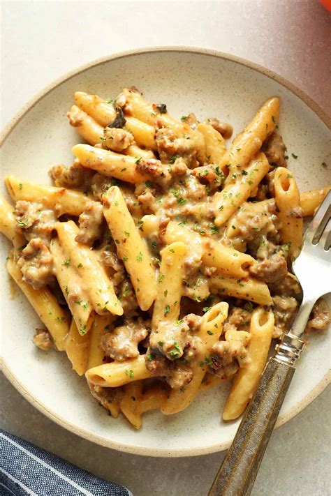 Creamy Sausage Pasta Crunchy Creamy Candy Tasty Made Simple