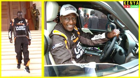 See How Ruto Drove Himself To Safari Rally Flag Off At Kicc Youtube