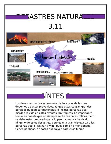 Desastres Naturales Mapa Conceptual Desastres Naturales Rainy Weathers