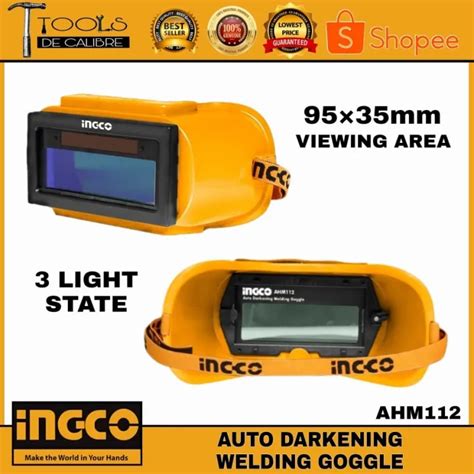 Ingco Auto Darkening Welding Goggles Ahm112 Lazada Ph