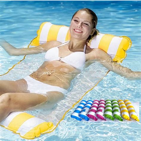 Listra Infl Vel Colch O De Gua Adultos Piscina Flutuador Mar Cama Dobr