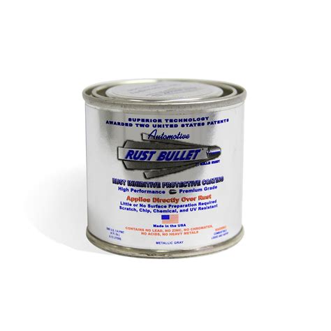 Rust Bullet RBA49 Automotive Rust Inhibitor Paint, 1/4 Pint Metal Can ...