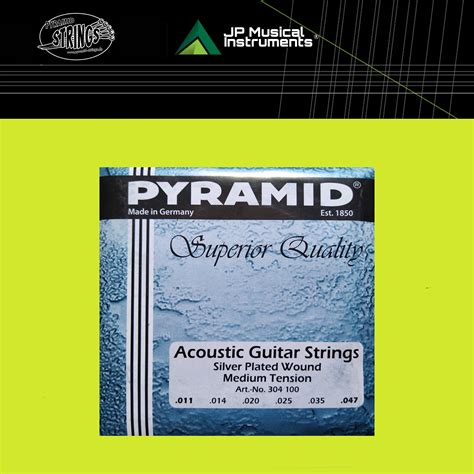 Pyramid Silver Plated Wound Acoustic Guitar Strings Lazada Ph