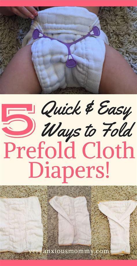 5 Quick And Easy Ways To Fold A Prefold Cloth Diaper Prefold Cloth