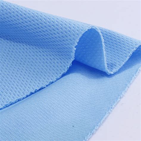 Dry Polyester Athletic Eicking Jersey Birdeye Mesh Fabric Spandex