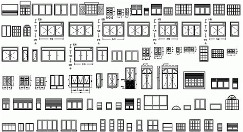 Librerías de Bloques AutoCAD ventanas