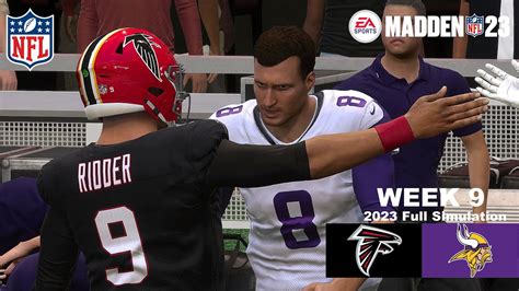 Madden Falcons Vs Vikings Full Simulation Week Madden