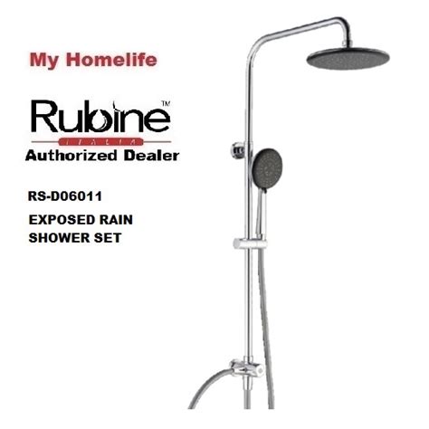 RUBINE EXPOSED RAIN SHOWER SET RS D06011 Shopee Malaysia