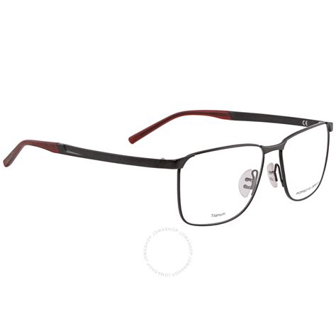 Porsche Design Mens Black Square Eyeglass Frames 8332 A 57 4046901687212 Eyeglasses Jomashop