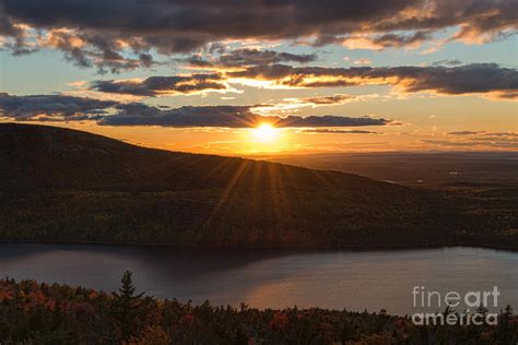 Sunset Jordan Pond Photograph by Sharon Seaward - Fine Art America