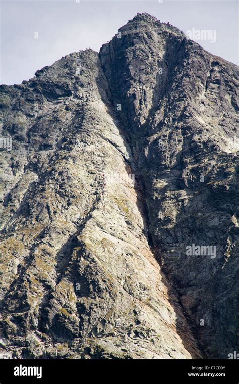 Rysy, highest mountain in Poland Stock Photo - Alamy