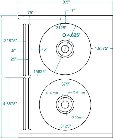 Blank CD DVD Labels Donut Label