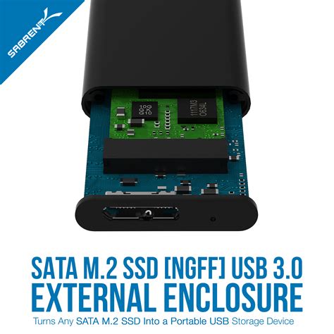 Sabrent M.2 SSD [NGFF] to USB 3.0 Aluminum Enclosure (EC-M2MC) 819921013644 | eBay