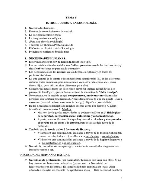 Apuntes Sociologia Leti Fernandez Pdf Sociedad Sociología