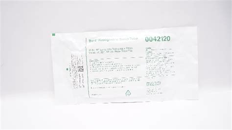 Bard 0042120 Nasogastric Sump Tube 12fr X 48inch