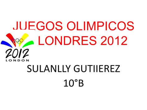 Juegos Olimpicos Londres Ppt