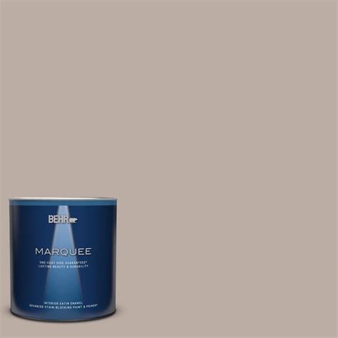 Behr Marquee Qt N Nightingale Gray Satin Enamel Interior Paint