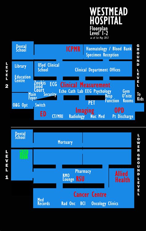 Westmead Hospital Map