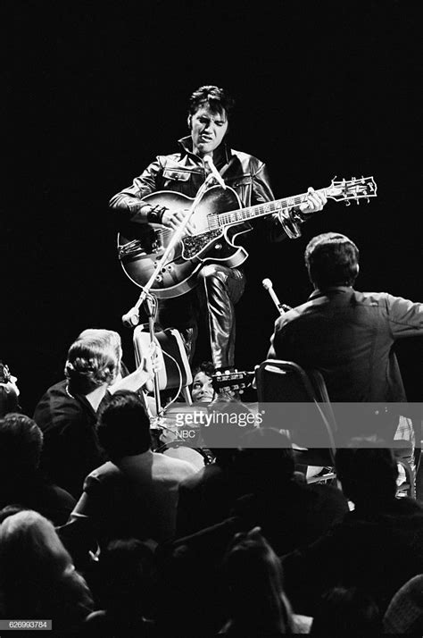 '68 COMEBACK SPECIAL -- Pictured: Elvis Presley during his '68 ...