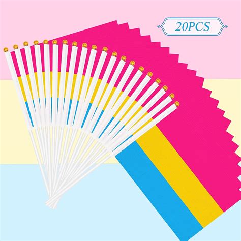 Pack Small Pride Flag Stick X Cm Handheld Rainbow Pride Flags Mini LGBTQ Rainbow Gay