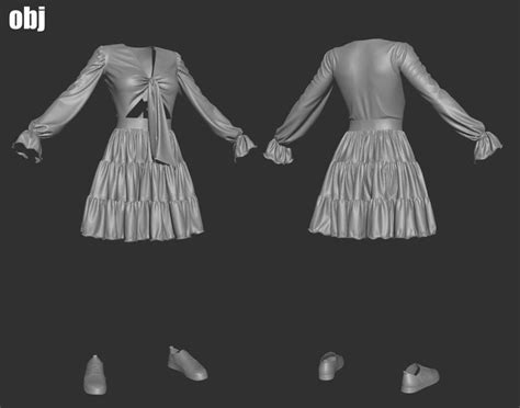 Artstation Dress Pack 4 Marvelous Designerclo3d Project Obj