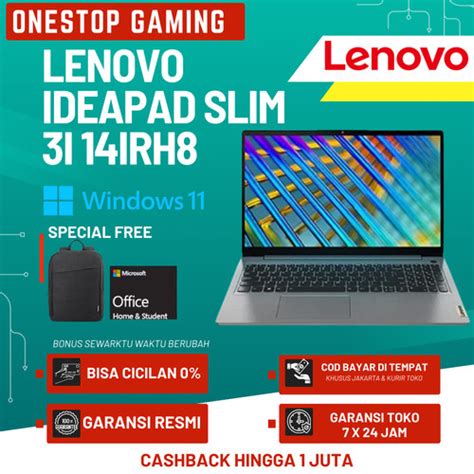 Promo Lenovo Ideapad Slim 3i 14irh8 I7 13620h 512gb 14 Fhd Ips W11 Ohs