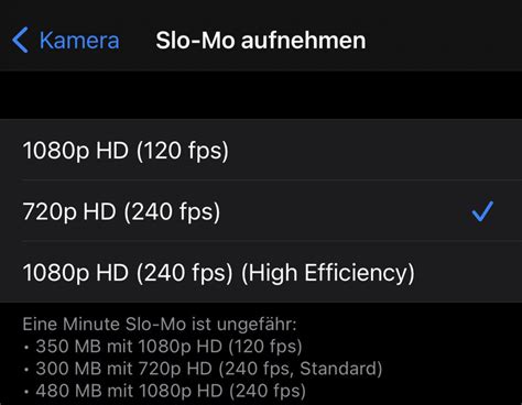 how to change fps on iphone