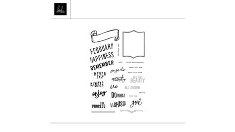 Digital 4×6 February Update Stamp Set Heidi Swapp Shop