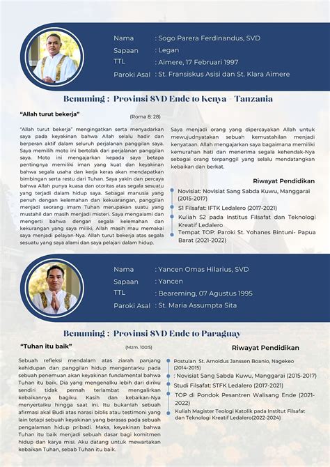 Profil Para Diakon Seminari Tinggi St Paulus Ledalero Tahun