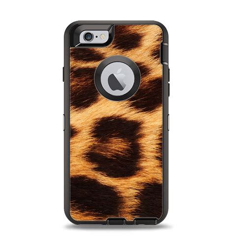 The Real Cheetah Print Apple Iphone 6 Otterbox Defender Case Skin Set Designskinz