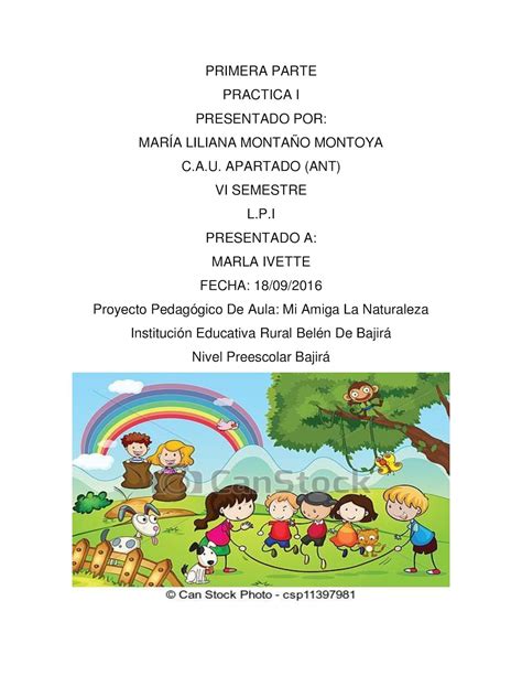 Vigilante El Prop Sito Nosotros Proyecto Pedagogico De Aula Sobre El