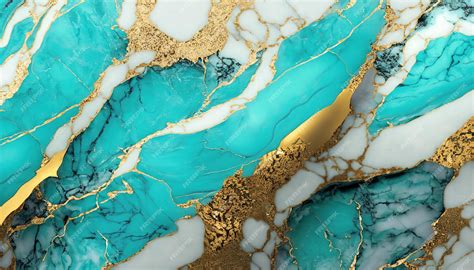 Premium Photo Turquoise And Gold Marble Texture Marble Background