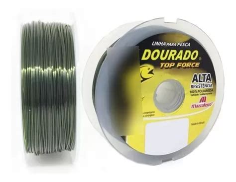 Linha Mono Dourado Top Force 0 45mm 30 2lb 13 7kg 100 Metros MercadoLivre