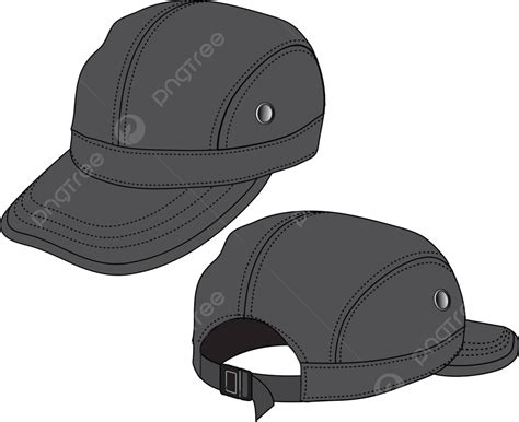 Illustration Of Baseball Cap Headgear Drawing Template Design Vector Drawing Template Design