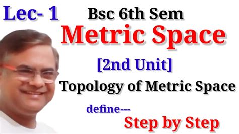 Bsc Th Sem Maths Metric Space Topology Of Metric Spaces Youtube