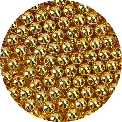 Amazon Mm Pcs Gold Half Beads Balls For Nails Imitation