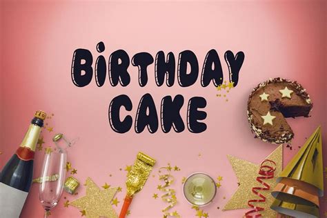 Birthday Cake Font (23917) | Other | Font Bundles