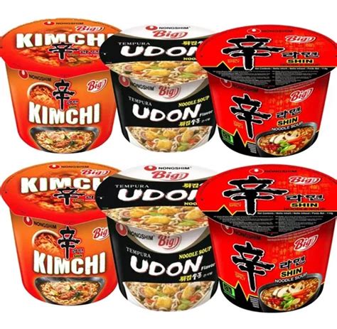 Ramen Coreano Big Bowl Nongshim 6 Piezas Envío gratis