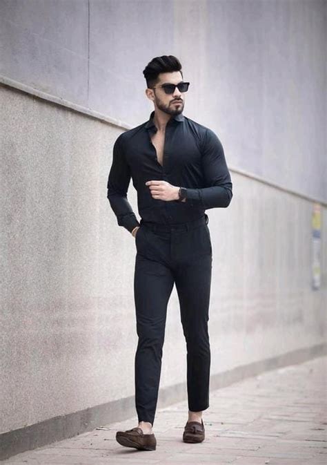 Black Pant Black Shirt Stylish Combo For Men Evilato