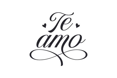 Te Amo Archivo De Corte SVG Por Creative Fabrica Crafts Creative Fabrica