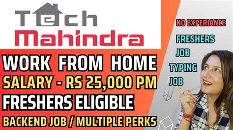 Tech Mahindra Hiring Work From Home Freshers Eligible 3 7 LPA