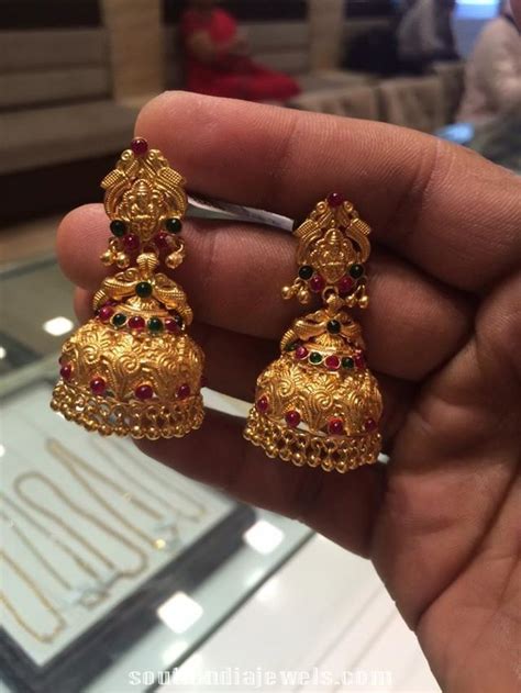 Jimikki Kammal Marriage Traditional Gold Earrings Jhumka Design