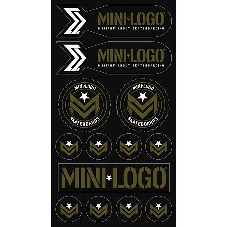 Mini Logo Sticker Multi Single - Mini Logo Skateboards