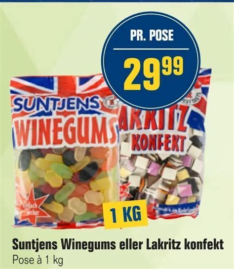 Suntjens Winegums Eller Lakritz Konfekt Tilbud Hos Otto Duborg