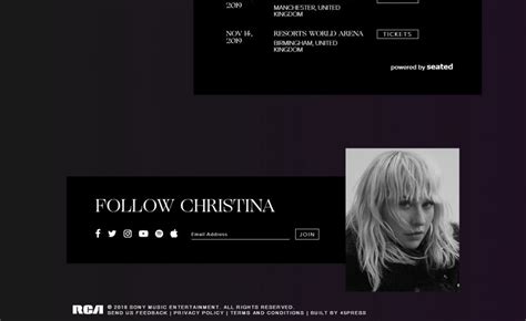 Christina Aguilera Official Website Music Web Clips バンド・アーティスト・音楽