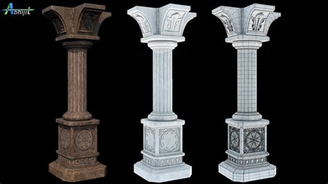 Artstation Pillar Model And Texture