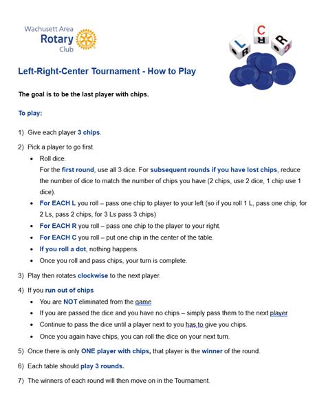 how to play left center right