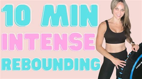 10 Min Intense Rebounding Mini Trampoline Workout At Home Cardio Fun And Fast Youtube